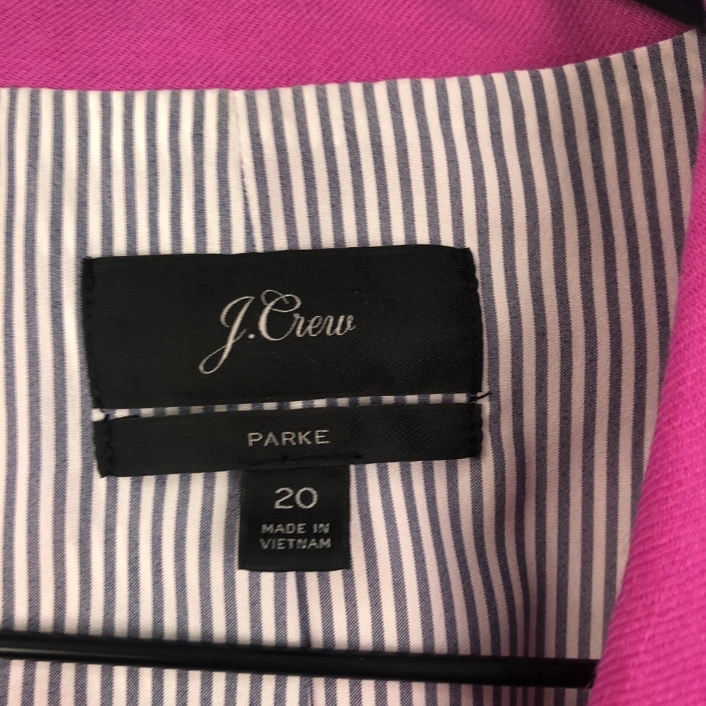 J Crew Parke Wool Blazer Jacket Fuchsia Pink 20 - Picture 4 of 8